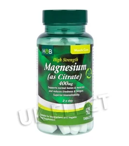 Holland & Barrett Magnesium 400mg Tablets for Adults - Picture 1 of 1