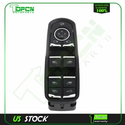 Fits 2011-2014 Porsche Cayenne 3.0L 3.6L 4.8L Electric Window Switch Front LH - Изображение 1 из 4