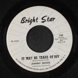 JOHNNY MOORE: it may be tears of joy / your love's got power BRIGHT STAR 7" - Picture 1 of 2