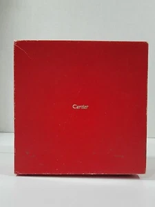 VACÍO Vintage Cartier Cartier Rojo Cartón Exterior Regalo Caja Joyería 6.5 x 6.5 x2 - Imagen 1 de 16