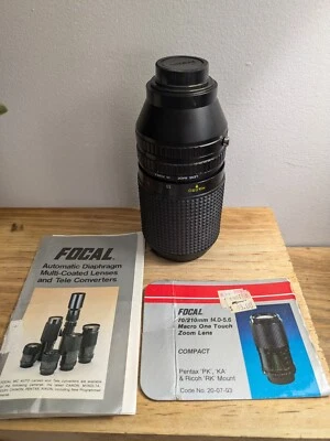 Pentax PK KA & Ricon Mount Focal 70/210mm  f4.0-5.6 Macro One Touch Zoom Lens - Image 1 of 4