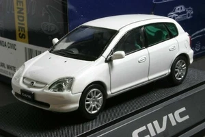 EBBRO 43145 1:43 SCALE 2002 HONDA EU CIVIC 5-DOOR HATCHBACK DIE CAST MODEL WHITE - Picture 1 of 10