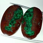 37.40 Cts Natural Chrysocolla Loose Gemstone Oval Cabochon Pair 17X28x3mm