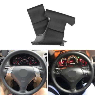 Borde de volante de cuero negro para Honda Accord Coupe 7 Accord Euro Acura TSX Foto 1 de 4