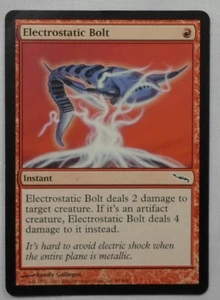 MAGIC THE GATHERING MTG 2003 MIRRODIN RED ELECTROSTATIC BOLT INSTANT ENGL. CARD - Picture 1 of 2