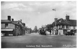 Aylesbury End Pub Beaconsfield RP old pc used 1934 H G Stone - Bild 1 von 1