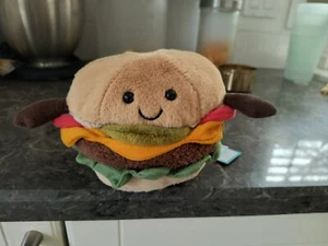 NWT Jellycat Amuseable Hamburger Stuffed Plush New with Tags 100% original - Picture 1 of 4
