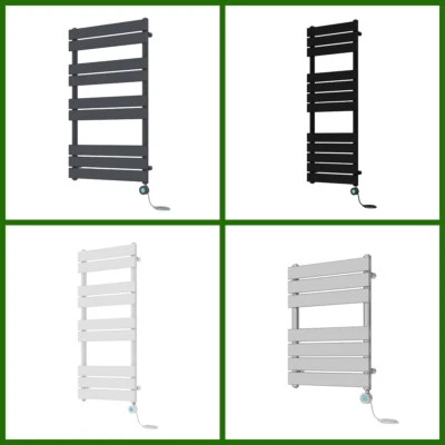 KBSTAR Prefilled Electric Flat Panel Heated Towel Rail Radiator Rads Thermo LCD Display