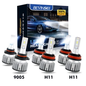 Combo de bombillas antiniebla H8 faros LED H11 9005 para Ford EcoSport 2018 2019 6 piezas - Imagen 1 de 9