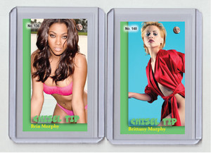 Brittany Murphy rare MH Chisel Tip #'d x/3 Tobacco card no. 140