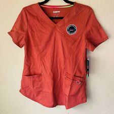 Womens Solid Rust Clay Scrub Top XS or Small - Ultimate Collection Scrubstar