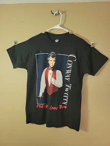 Conway Twitty - “Crazy In Love”. Black Tee,Screen Stars Best,USA,LARGE,SIGNED. - Picture 1 of 21