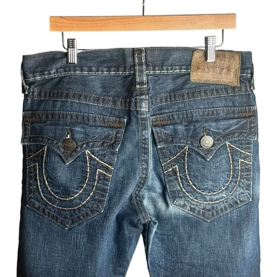 True Religion World Tour Ricky Super T Denim Jeans Y2K USA - Mens Size 33 Foto 1 de 4