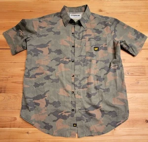Caterpillar Mens Large Camo Button-Up - Picture 1 of 6