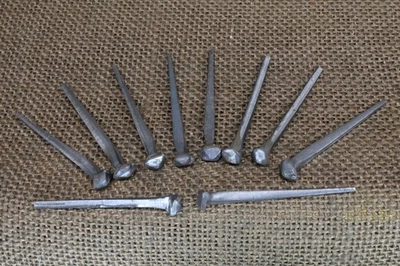 2英寸格拉斯哥玫瑰头细柄10方形钉铁英国爱尔兰苏格兰 — 第 1/4 张图片