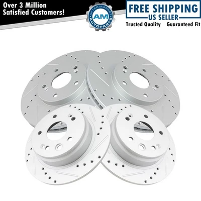 Juego de rotores de freno delanteros y traseros para Acura TL 1999-2003 Foto 1 de 4