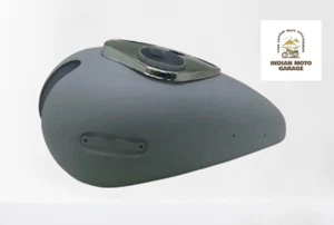 FIT FOR ARIEL SQUARE 4F RAW STEEL FUEL/PETROL TANK WITH PLATE - Picture 1 of 6