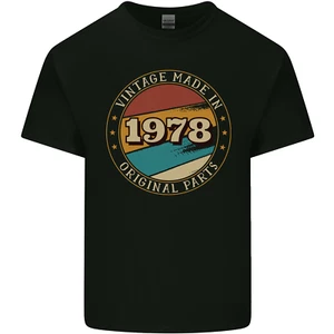 47th Birthday Vintage Made In 1978 Mens Light Cotton T-Shirt - Picture 1 of 3