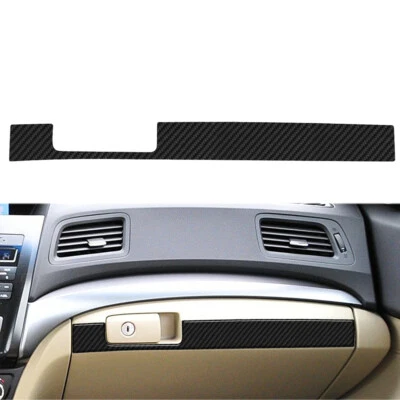 1PCS Carbon Fiber Glove Box Bottom Cover Trim For ACURA ILX 2016-22 Foto 1 de 4