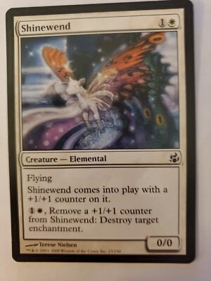 MTG Magic The Gathering Card Shinewend Creature Elemental White Morningtide 2008 - Image 1 of 2