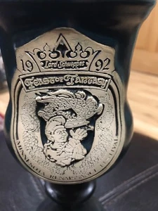 Taza de piedra vintage 1992 Minnesota Renaissance Festival 8" fiesta de fantasía - Imagen 1 de 7