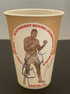 LARRY HOLMES Authentic Signed 6 oz. DIXIE CUP ~ c.1982 ~ EASTON, PA - Picture 1 of 5