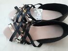 BNWT Ladies Black/SilverFull Back Sandals, Size 5, From Pep&co