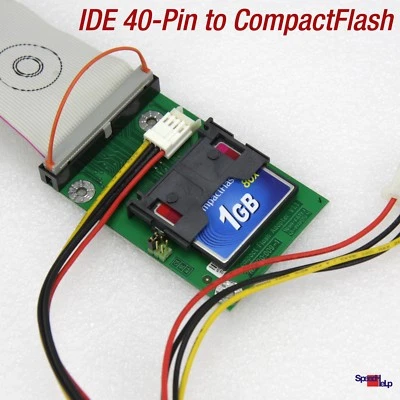 PROFESSIONAL QUALITY NEW IDE 40-POL TO COMPACT FLASH ADAPTER CF-CARD ALL PCs - Bild 1 von 3