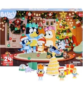 Bluey Exclusive Figures Family Christmas Advent Calendar 24 Surprise Gifts - Picture 1 of 4
