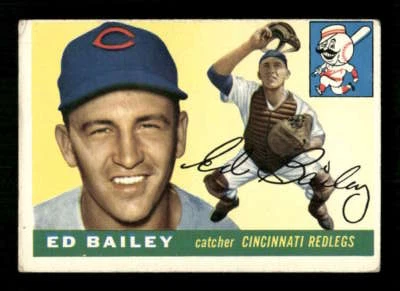 1955 Topps White Back 69 Ed Bailey GVG to VG BXCP27 - Image 1 of 2