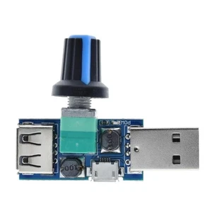 DC 4V-12V USB Fan Speed Regulator Temperature Measurement Control Switch for Fan - Afbeelding 1 van 6