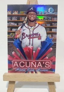 Ronald Acuna 2025 Bowman Chrome Home Run Haven #HS-10 Braves 🔥 - Bild 1 von 8