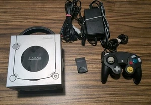 Nintendo GameCube Platinum Console Bundle DOL-101 W Controller + Mem TESTED - Picture 1 of 12