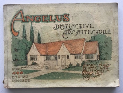 Libro de ventas de planos de casas de California Angelus Distinctive Architechture 1924 raro Foto 1 de 4