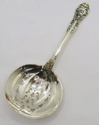 CUCHARA BON PERFORADA PLATA ESTERLINA GORHAM KING EDWARD 4-3/4"" Foto 1 de 4