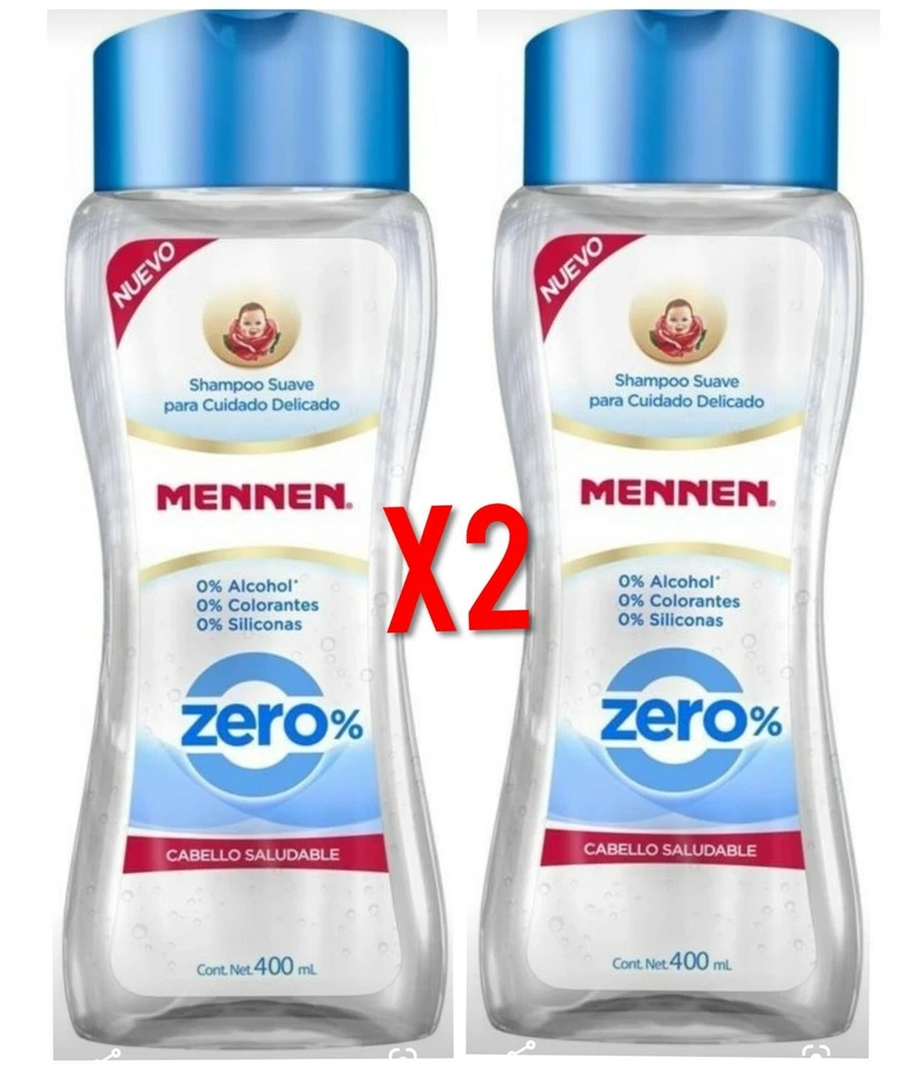 Champú X2 MENNEN Cabello Saludable CERO 0% Alcohol/Colorantes/Silicona Foto 1 de 1