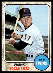 1968 Topps #44 Frank Kostro Minnesota Twins NR-MINT - Picture 1 of 2