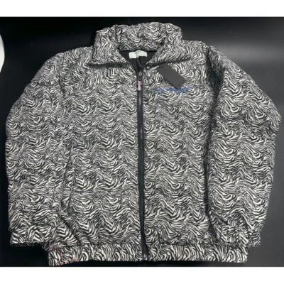 Chaqueta OneTeaspoon NUEVA CON ETIQUETAS The Dirtee Love Puffa con Estampado de Cebra Mediana Precio de venta sugerido por el fabricante $242 Foto 1 de 4