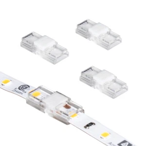 SureLock Pro 2 Pin LED Strip Light Tape to Tape Channel Connectors - Picture 1 of 3