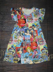 NEW Boutique Cat Wonder Woman Super Girl Girls Heroes Sleeveless Pearl Dress - Picture 1 of 5