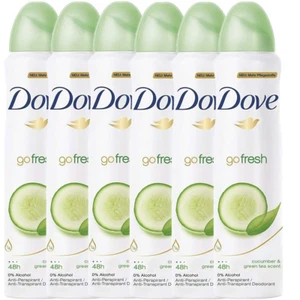 Dove Anti-Perspirant Deodorant Spray, Cucumber & Green Tea, 150ML 6 PACK - Picture 1 of 12
