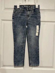 Cat And Jack Jeans Size 7 Skinny Elastic Adjustable Waist New - Picture 1 of 8