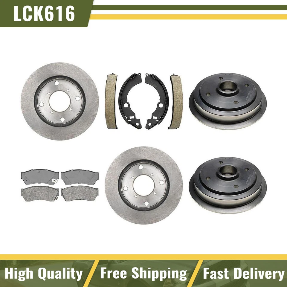 Rotores de freno y pastillas de freno + tambores y zapatas de freno para Chevrolet Metro 1998-2000 Foto 1 de 4