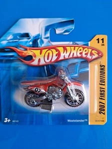 Wastelander first editions 11 🔥 1:64 Hot wheels 2007 moto rouge Mattel z7 - Foto 1 di 2