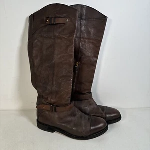 Botas de montar Rag And Bone para mujer de cuero marrón talla 38 EE. UU. 8 hechas a mano eje de 16” - Imagen 1 de 19