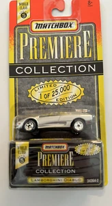 Matchbox 1995 Lamborghini Diablo Silver Premiere Collection - Picture 1 of 1