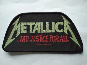METALLICA Patch Original 1991 JUSTICE  Vintage Aufnäher 11x6cm Thrash Metal  - Picture 1 of 2
