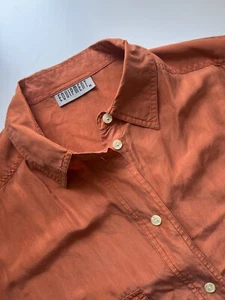 Equipment Vintage Orange Pure Silk Shirt Men’s/Women’s Size Medium - Picture 1 of 10