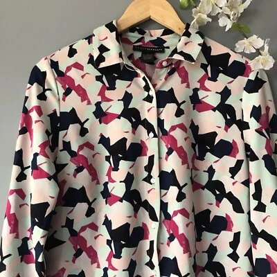 Blusa túnica mujer Grace Elements manga larga cuello geométrico talla pequeña [V] Foto 1 de 4