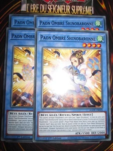 YU-GI-OH! PLAYSET (LOT DE 4) PAON OMBRE SHINOBARONNE AGOV-FR028 NEUF EDITION 1 - Picture 1 of 1